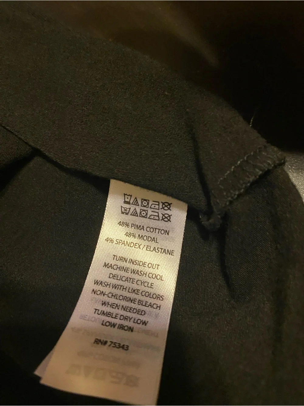 Isaac Mizrahi Black Short-Sleeve Henley Tee
